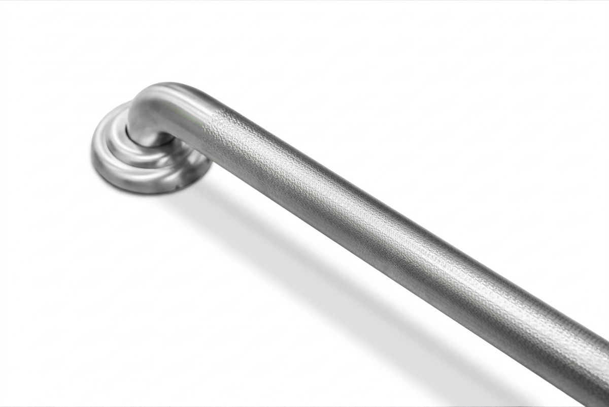 Knurled Stainless Steel Grab Bar ( Exposed Flange ) - BS-GB003A