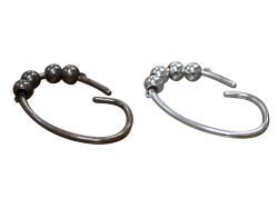 Chromed Shower Curtain Rings - BA-R010